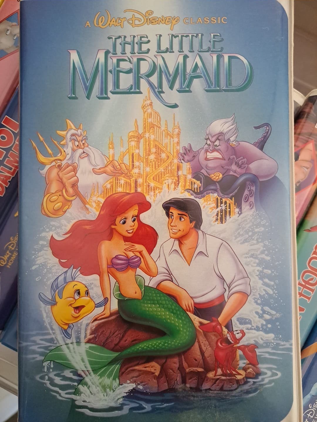 DISNEY Black Diamond VHS Lot of 16 w/Banned Little Mermaid, Beauty, Dumbo, Lady - Thumbnail 2