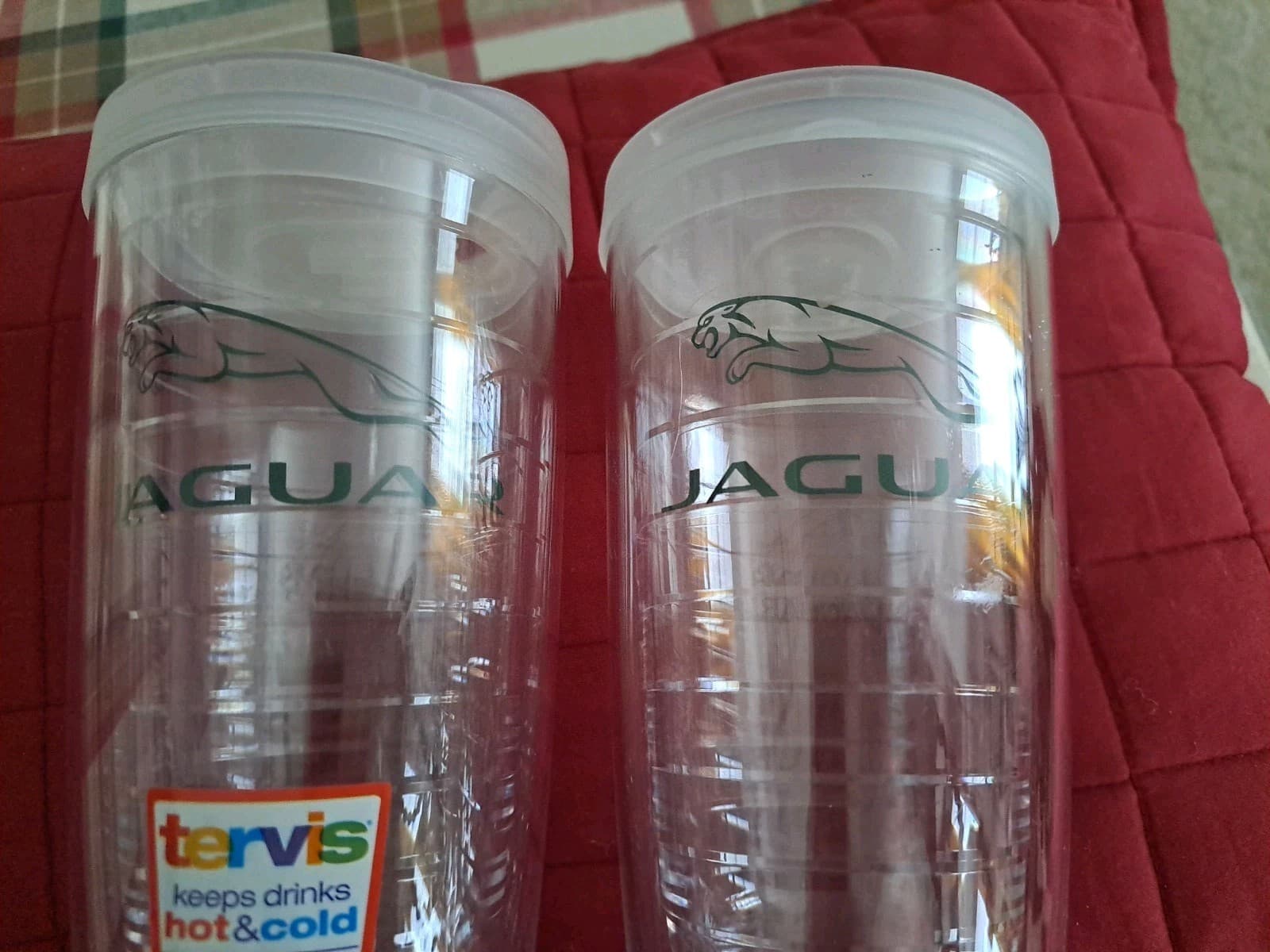 Tervis 16oz JAGUAR Tumbler W/Lid Insulated Travel Mug Made In USA Lot Of 2 NWT - Thumbnail 3