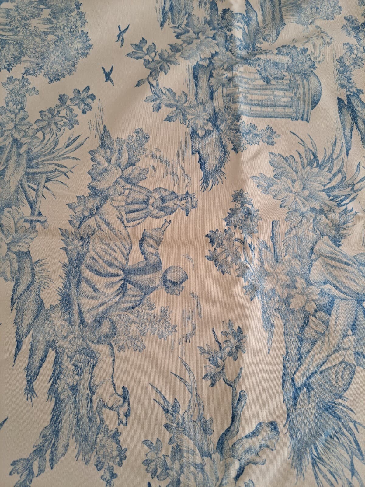 Original Bloomcraft Screen Print Upholstery Fabric Scotchgard 46" X 54” Wide NOS - Thumbnail 10