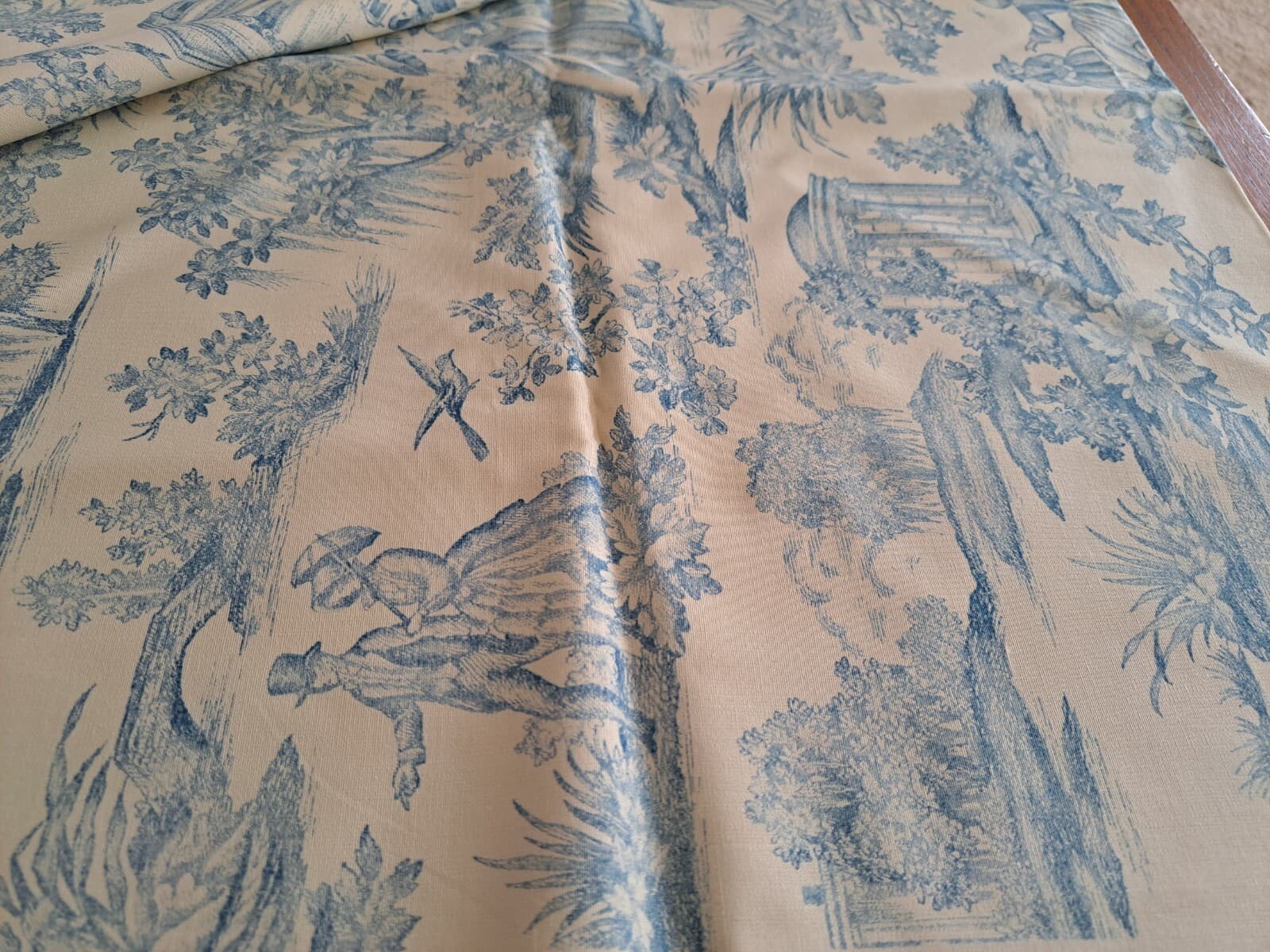 Original Bloomcraft Screen Print Upholstery Fabric Scotchgard 46" X 54” Wide NOS - Thumbnail 6
