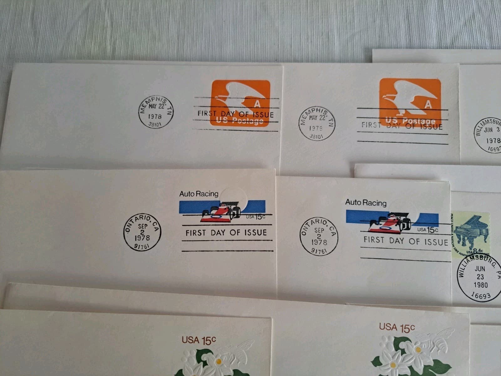 20 First Day of Issue Covers US Stamps on Envelopes Lot 579-581 584-587 590 599 - Thumbnail 7