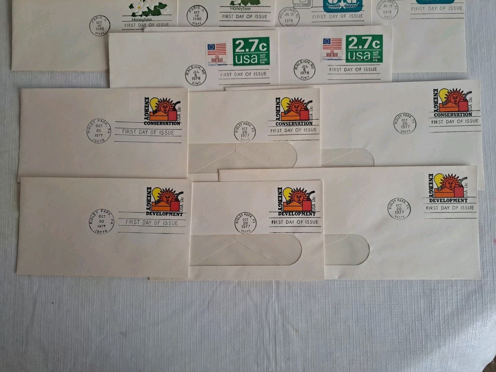 20 First Day of Issue Covers US Stamps on Envelopes Lot 579-581 584-587 590 599 - Thumbnail 2