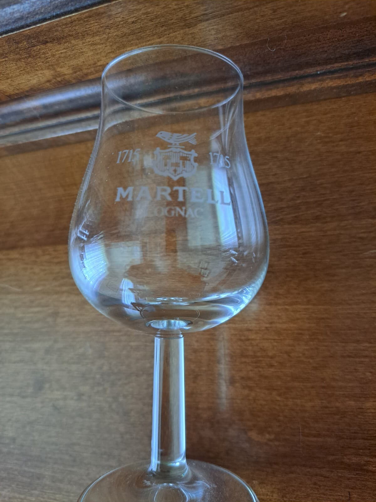 Martell Cognac Logo Stemmed Tulip Sipping Tasting Cordial Snifter Glasses Set/ 2 - Thumbnail 8