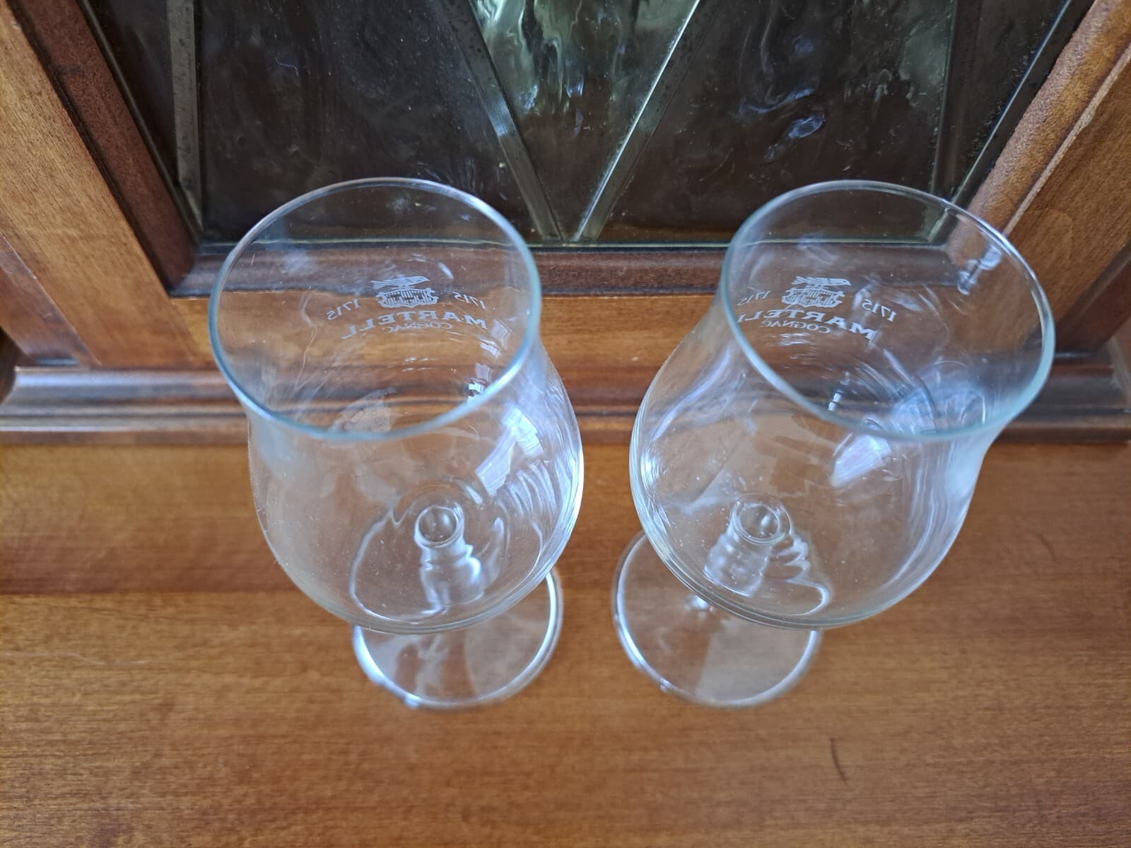 Martell Cognac Logo Stemmed Tulip Sipping Tasting Cordial Snifter Glasses Set/ 2 - Thumbnail 12