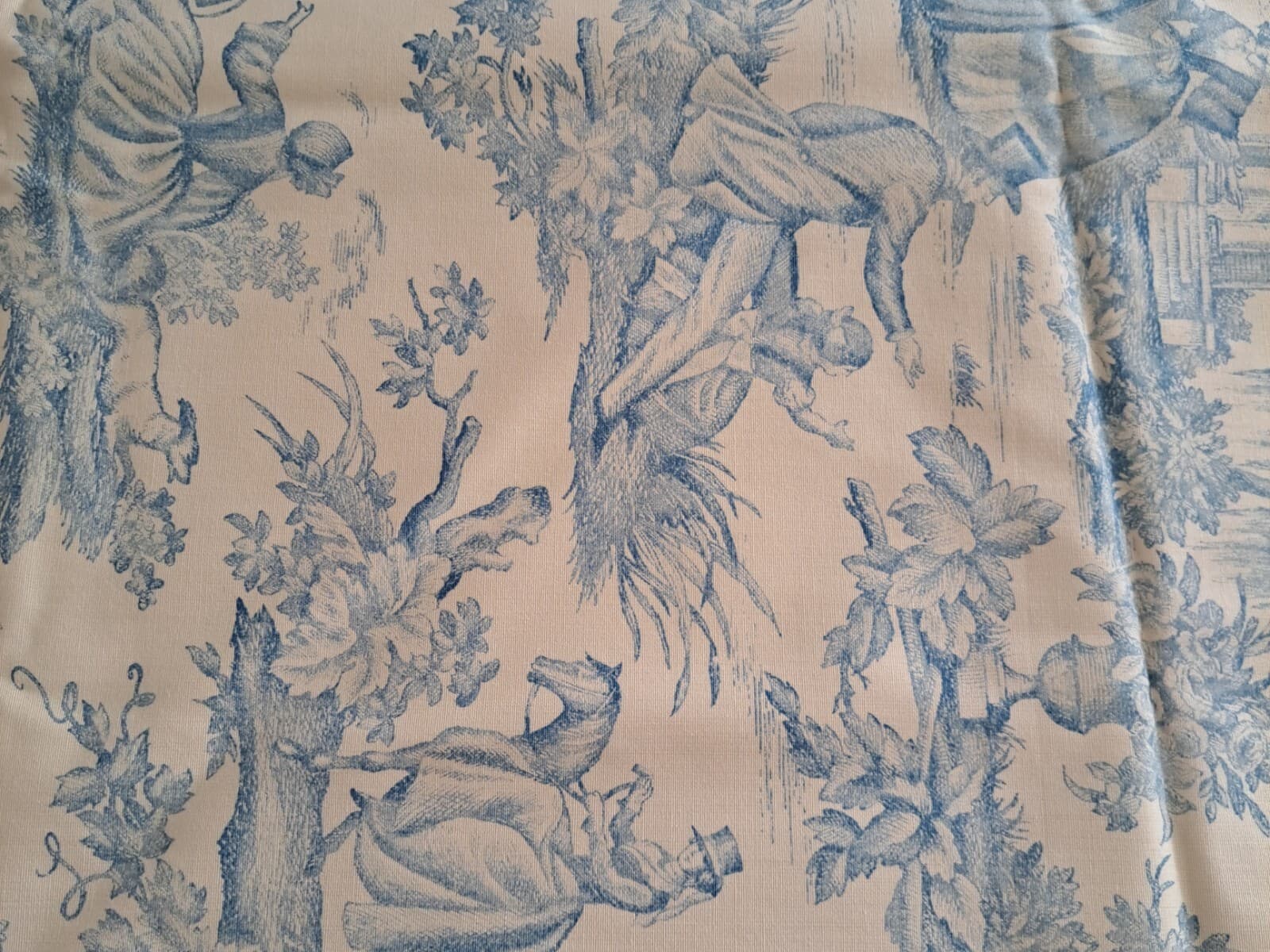 Original Bloomcraft Screen Print Upholstery Fabric Scotchgard 46" X 54” Wide NOS - Thumbnail 11
