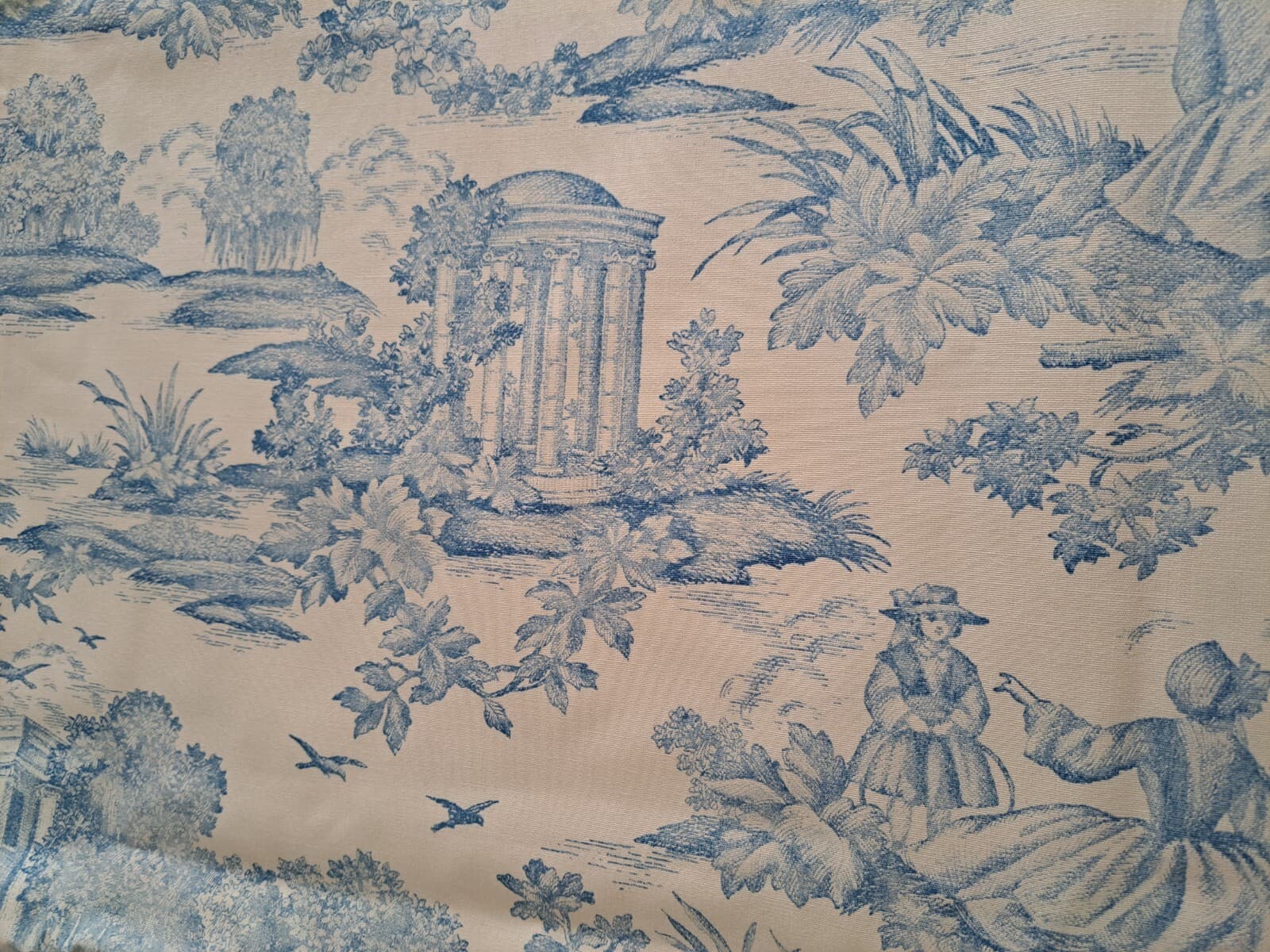 Original Bloomcraft Screen Print Upholstery Fabric Scotchgard 46" X 54” Wide NOS - Thumbnail 9