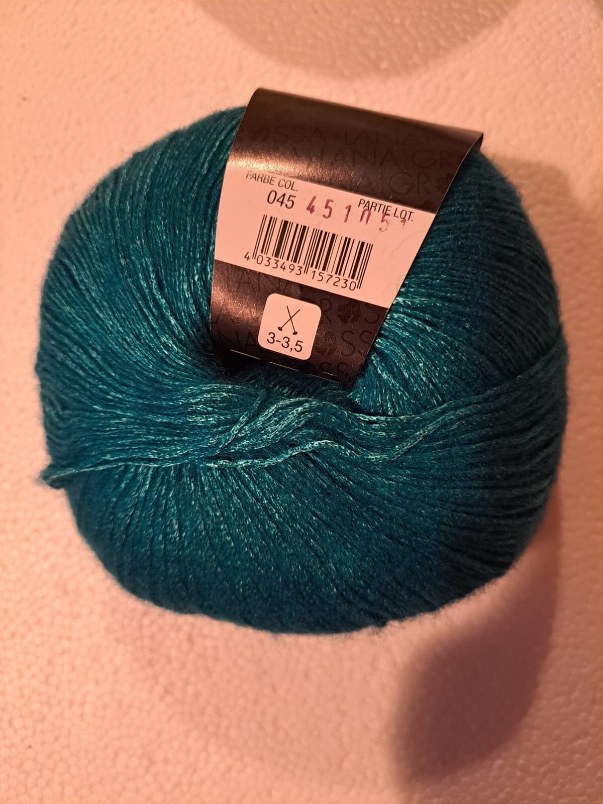 Lana Grossa Lace Lux Yarn 4 Ball Skeins Made In Italy Viscose Wool NEW - Thumbnail 6