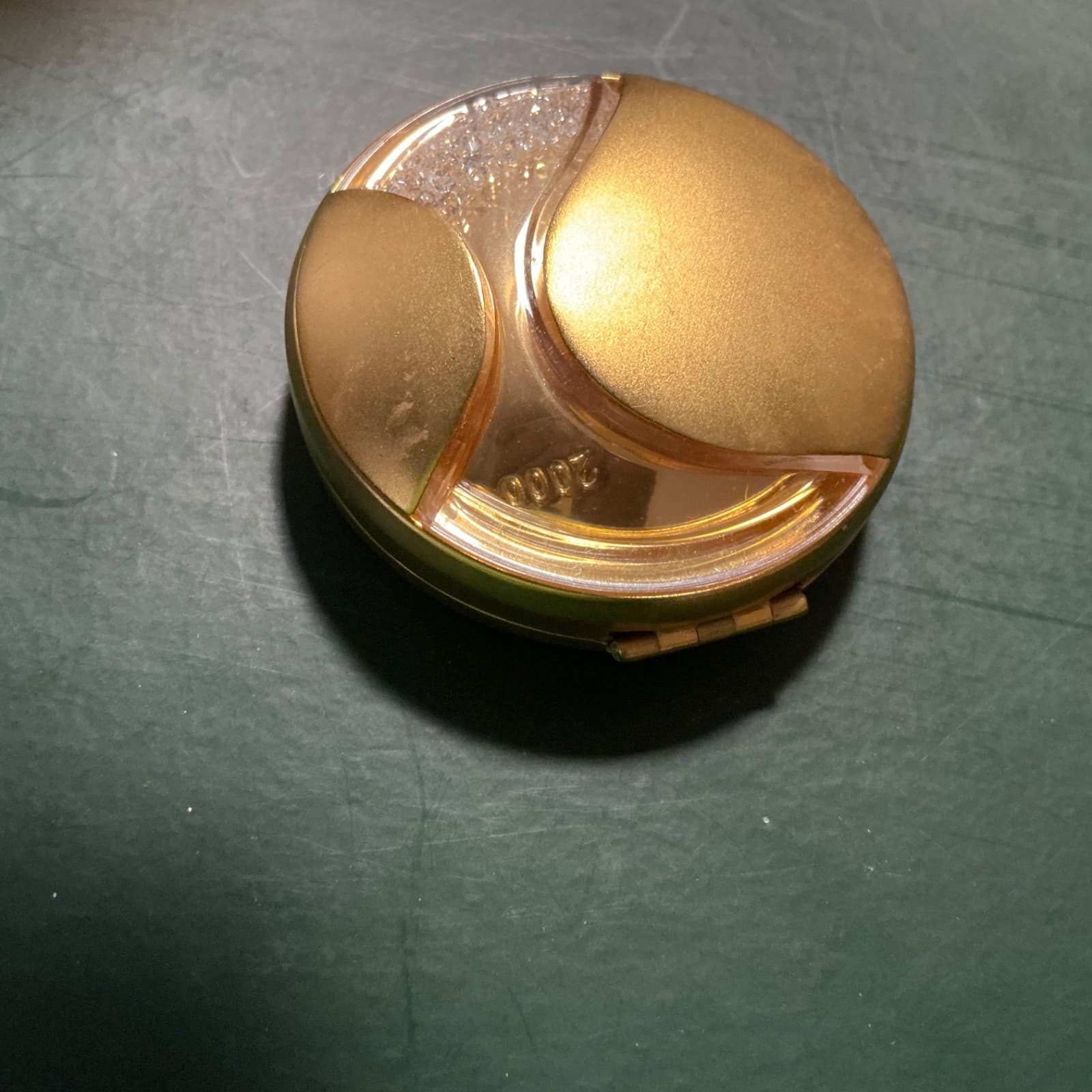 Estee Lauder 2000 Golden Millennium Lucidity Crystal Translucent Powder Compact - Thumbnail 3