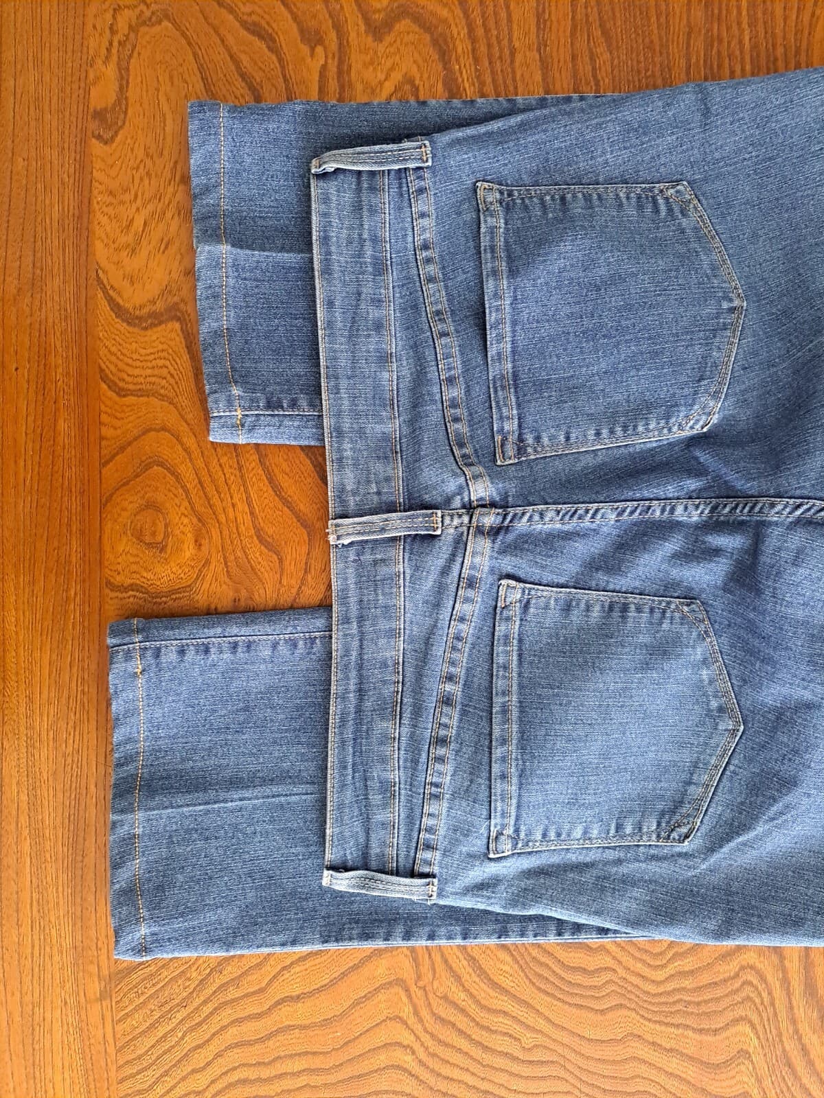 NYDJ Marilyn Straight Blue Jeans Sz 12 Lift Tuck Technology Stretch USA 34x28 - Thumbnail 5