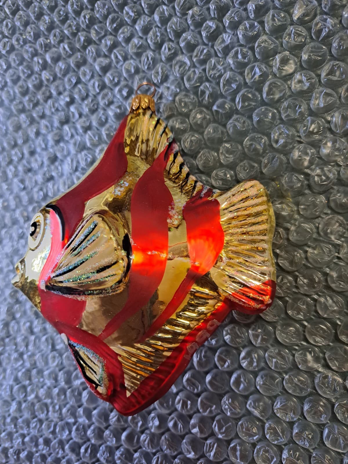 Kurt Adler Polonaise Tropical Angel Fish Glass Ornament Christmas Holiday - Thumbnail 3