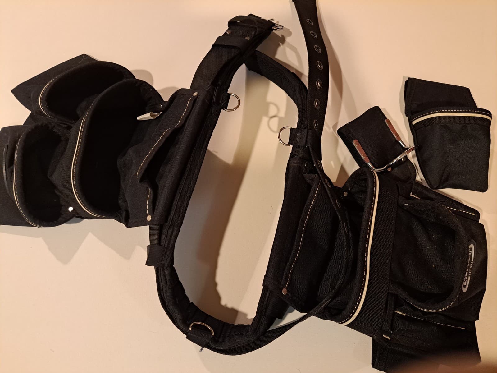 McGuire-Nicholas 5 Pc Black Balastic 13 Pocket Rig Tool Belt Fits Up 50" Waist - Thumbnail 6