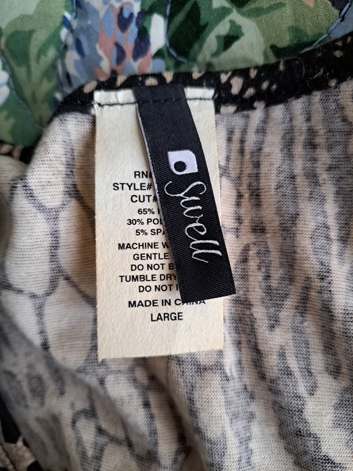 Swell Maxi Dress Size L Animal Print Sundress Boho Razer Back Scoop Neck Tank - Thumbnail 4
