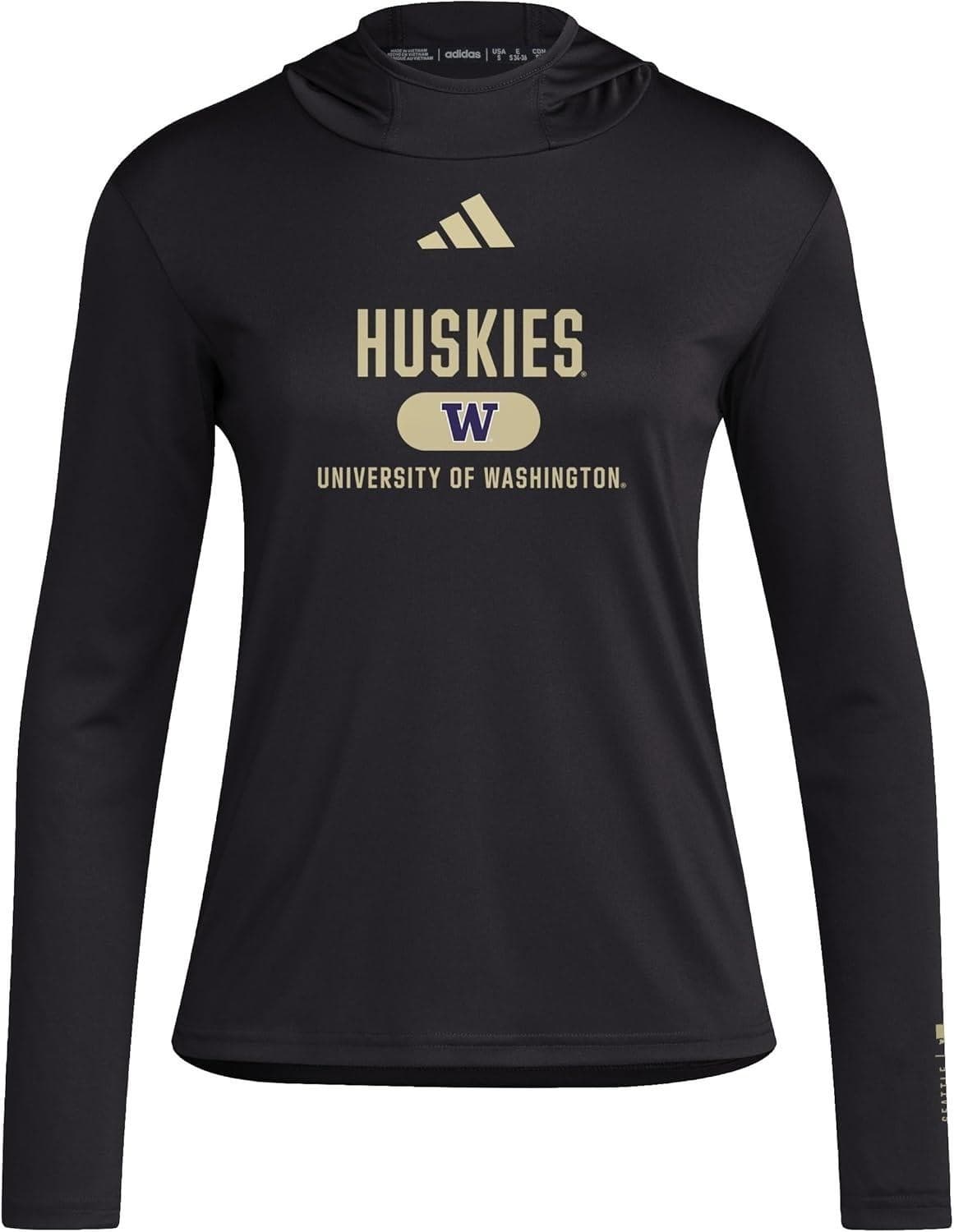 Adidas Women's Washington Huskies Aeroready Designed for Training Hoodie Large - Thumbnail 3