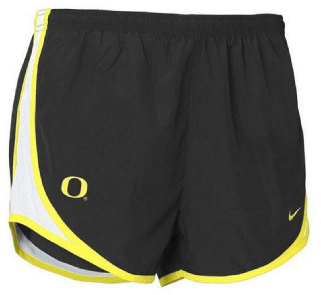 Nike Women's Oregon Fighting Ducks Dri-Fit Tempo Shorts Green Black L XL - Thumbnail 3