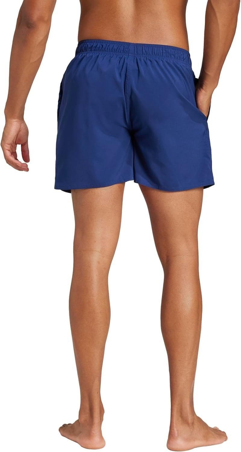 adidas Men's CLX Solid Swim Shorts Trunks Medium Dark Blue - Thumbnail 3