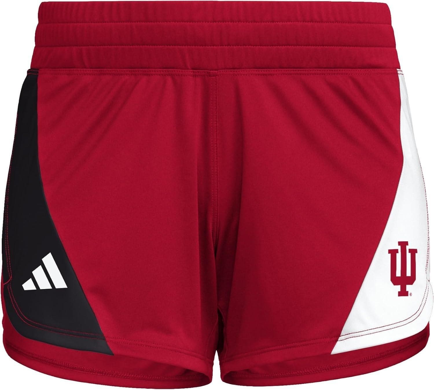 adidas Women's Indiana Hoosiers Aeroready Designed to Move Shorts Red Small - Thumbnail 3
