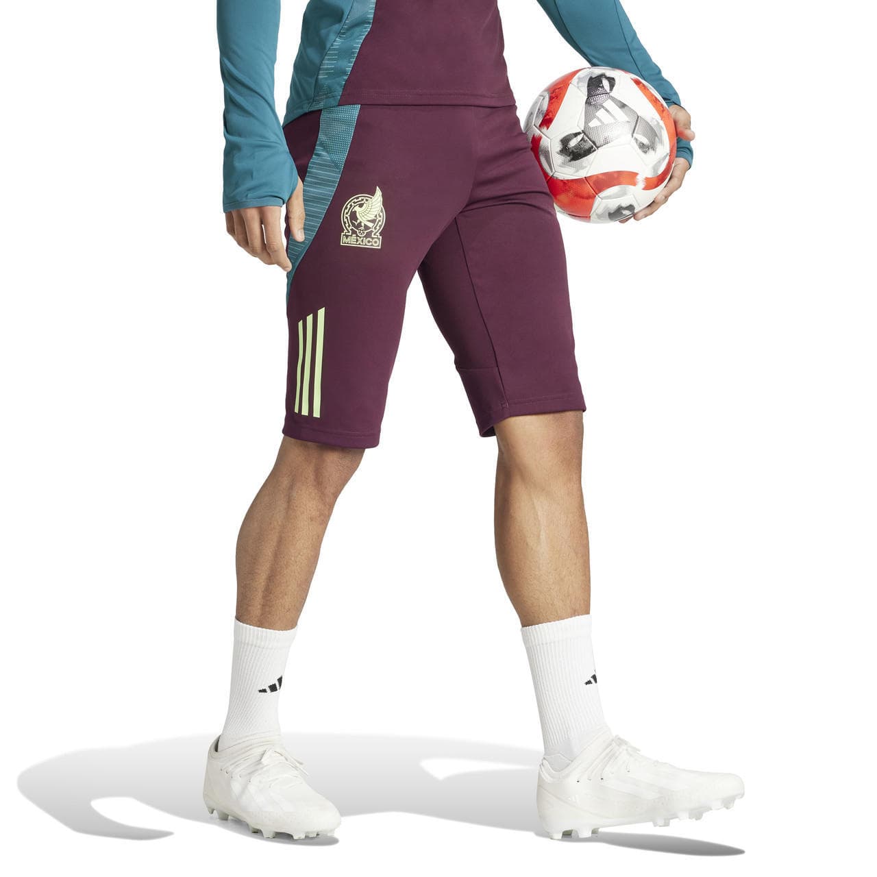 adidas Men's Mexico Tiro Aeroready Soccer Training Shorts Large $60 Value - Thumbnail 4