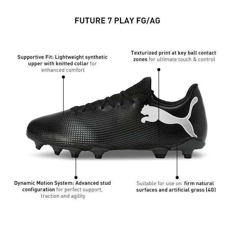 Puma Men's Future 7 Play Firm/Artificial Ground Soccer Cleats Size 10.5 Black - Thumbnail 12