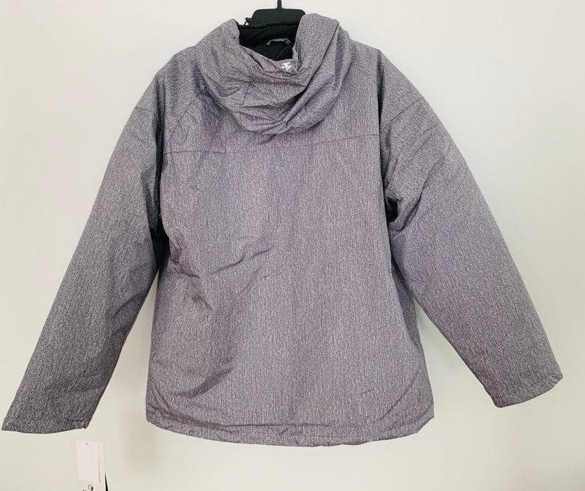 IZOD Men's Rip Stop Hooded 3-1 Systems Jacket Charcoal/Heather XXL $210 Value - Thumbnail 5
