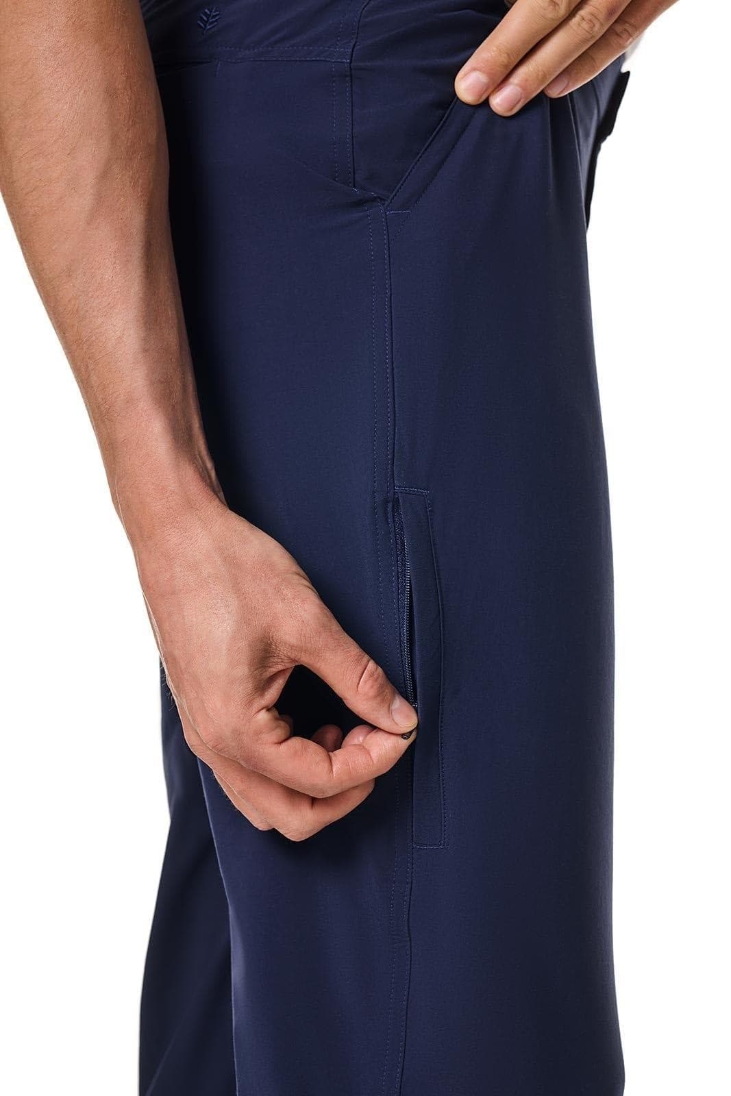Coolibar Men's Chenolite Marcos UPF+50 Pants Blue 34x32 $95 Value - Thumbnail 5