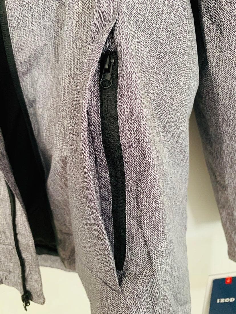 IZOD Men's Rip Stop Hooded 3-1 Systems Jacket Charcoal/Heather XXL $210 Value - Thumbnail 9