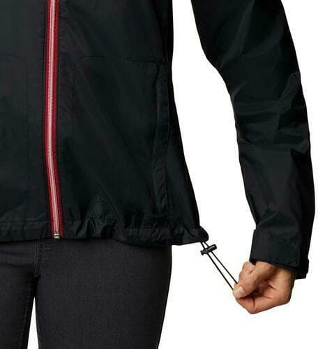 Columbia Women's Alabama Crimson Tide Waterproof Hooded Jacket Black XX-Large - Thumbnail 6
