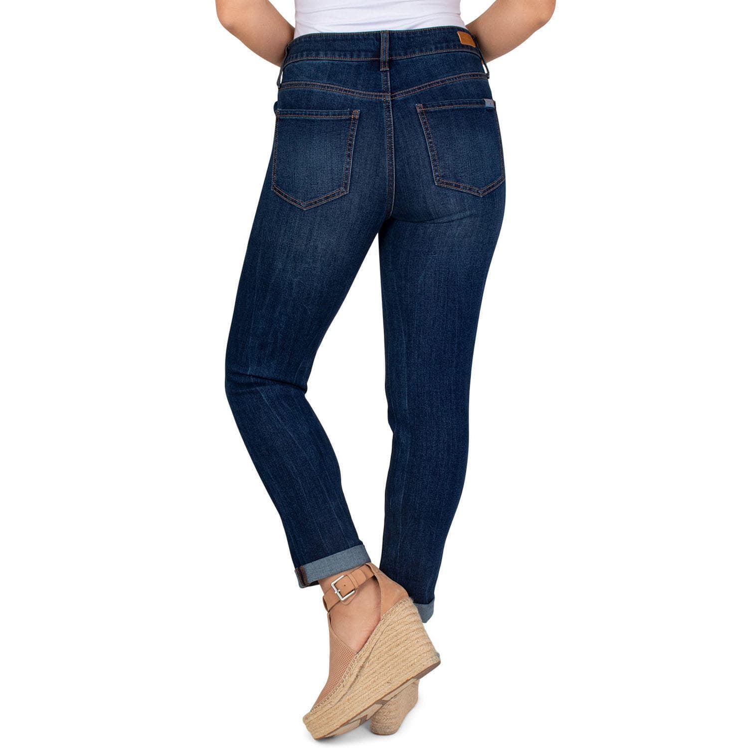 Seven7 Jeans Women's Weekend Slim Fit Jeans Avalon Blue Regular 12 - Thumbnail 4