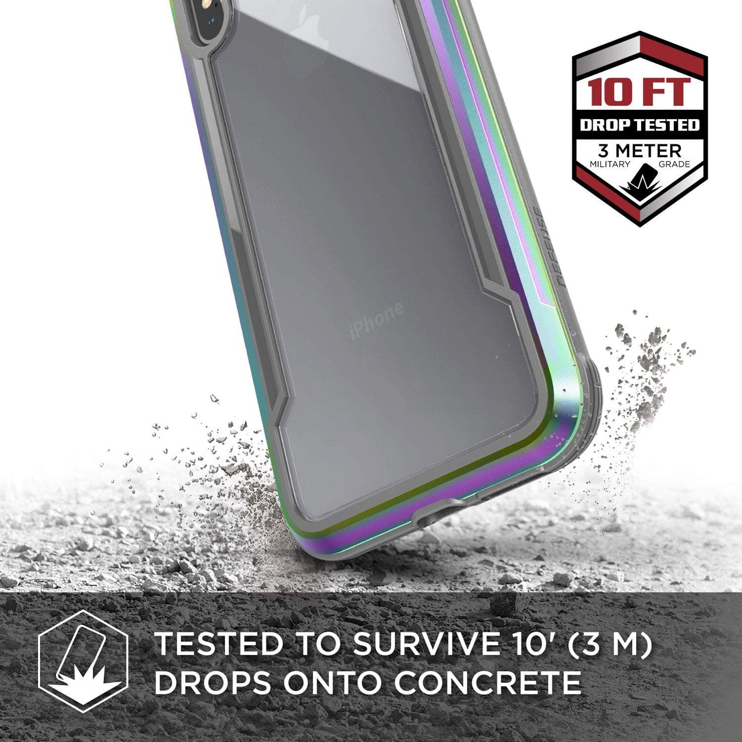 X-Doria Defense Shield Case Apple iPhone XS Max Iridescent Protective - Thumbnail 3