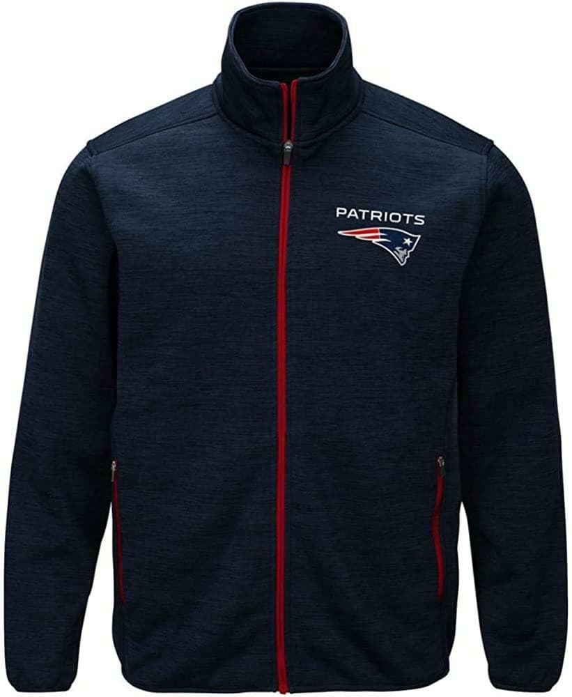 GIII New England Patriots Men's High Jump Space-Dye Jacket Blue Medium $110 Valu - Thumbnail 2