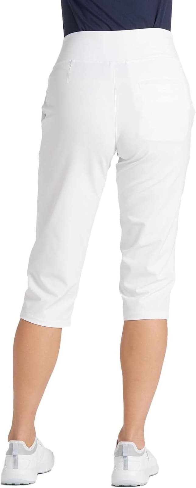 Puma Women's Soft Stretch High Rise DryCell Everyday UPF Capris White Medium - Thumbnail 8