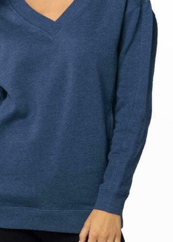 UG Apparel Women's North Carolina Tar Heels Ivy League V-Neck Sweatshirt Small - Thumbnail 5