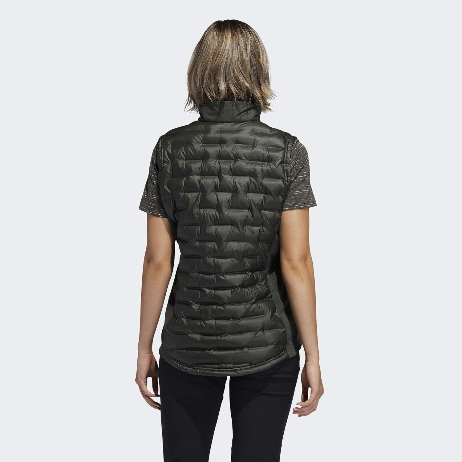 Adidas Women's FrostGuard Full-Zip Down Vest Forest Green Small $156 Value - Thumbnail 5