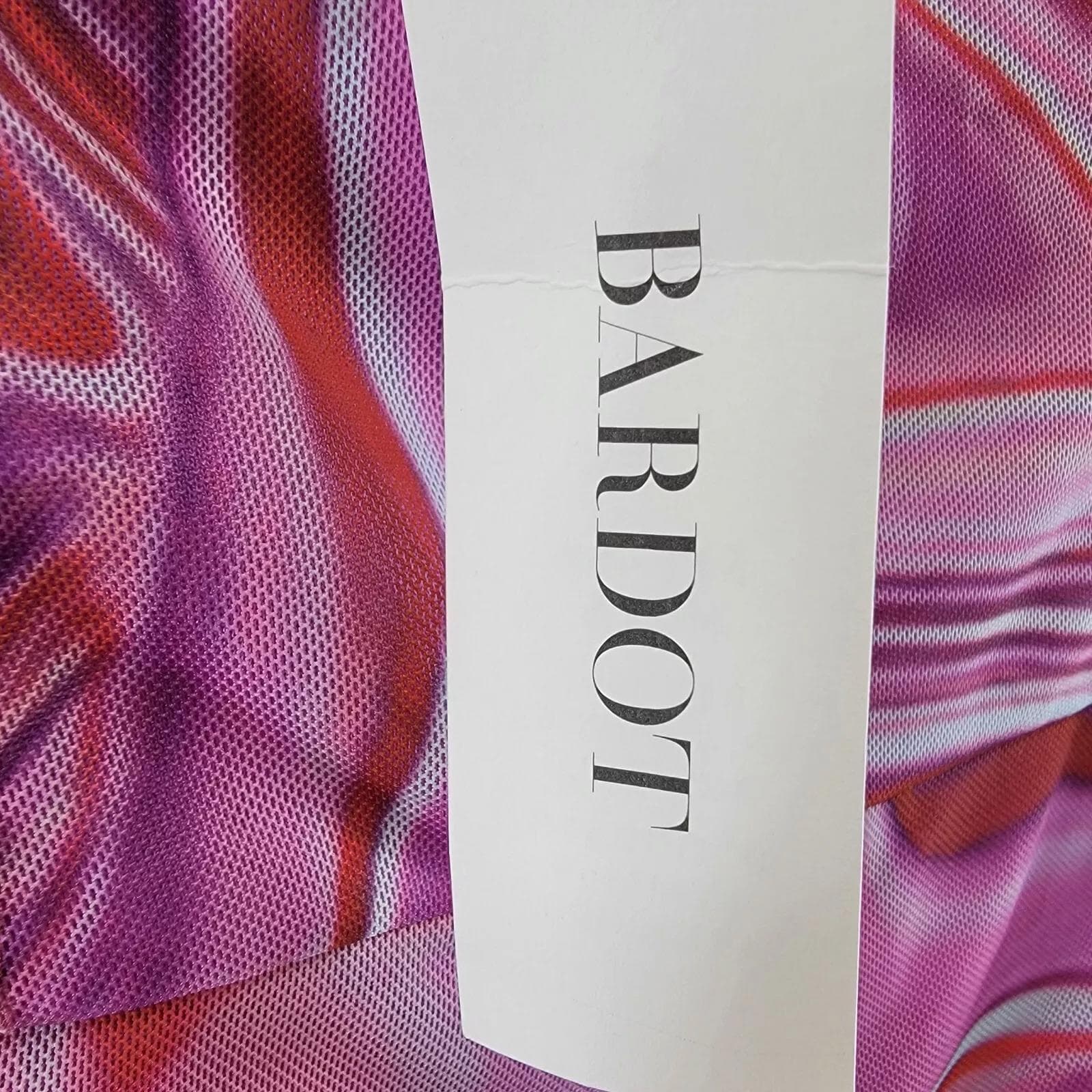 Bardot Women's Tie-Dye Halter Neck Mesh Minidress Medium Size 6 $124 Value - Thumbnail 10