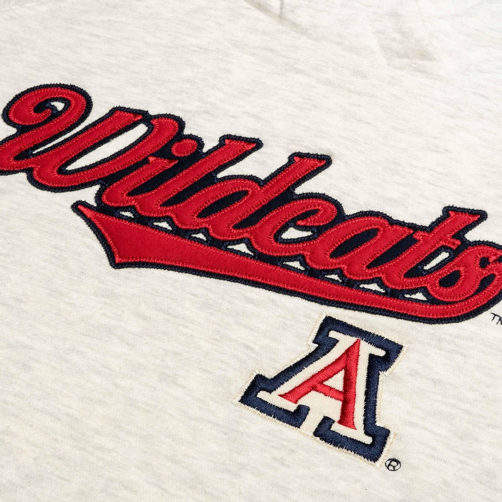 League Brand Women's Arizona Wildcats Academy Pullover Hoodie Oatmeal Gray Large - Thumbnail 2
