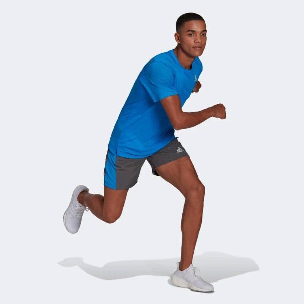 Adidas Men's Own The Run Cooler Athletic Shorts X-Large Cool Gray $40 Value - Thumbnail 3