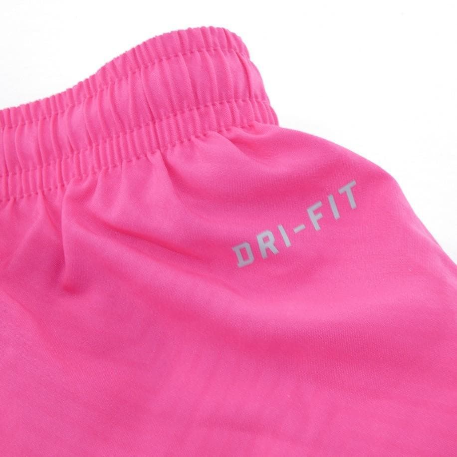 Nike Women's Dri-Fit Embossed Print Cancer Awareness Tempo Shorts Pink XS S L - Thumbnail 6