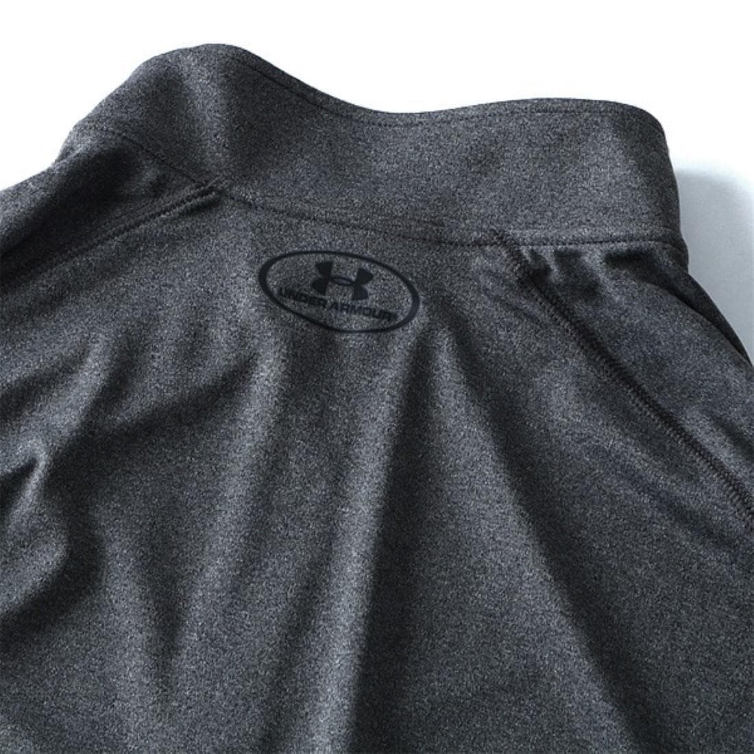 Under Armour Men's UA Velocity Heatgear Quarter Zip Pullover Top Gray X-Large - Thumbnail 5