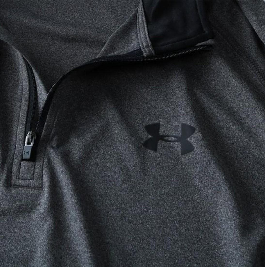 Under Armour Men's UA Velocity Heatgear Quarter Zip Pullover Top Gray X-Large - Thumbnail 4