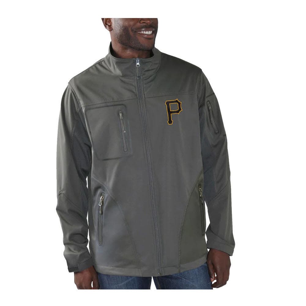 G-III Men's Pittsburgh Pirates Scrimmage Full Zip Jacket Gray Medium $115 Value - Thumbnail 2