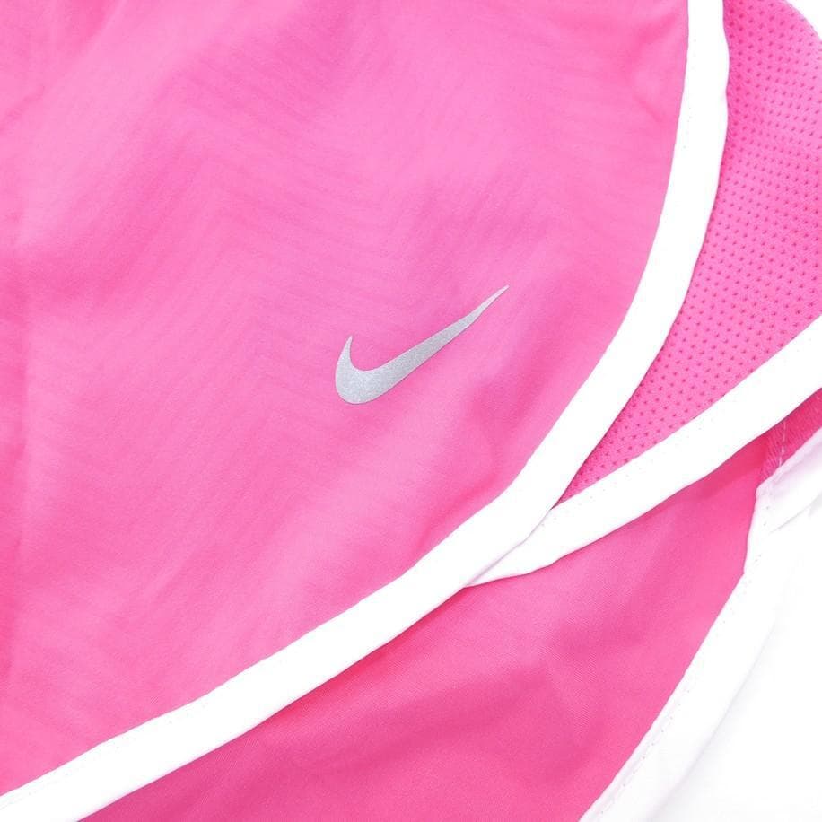 Nike Women's Dri-Fit Embossed Print Cancer Awareness Tempo Shorts Pink XS S L - Thumbnail 4