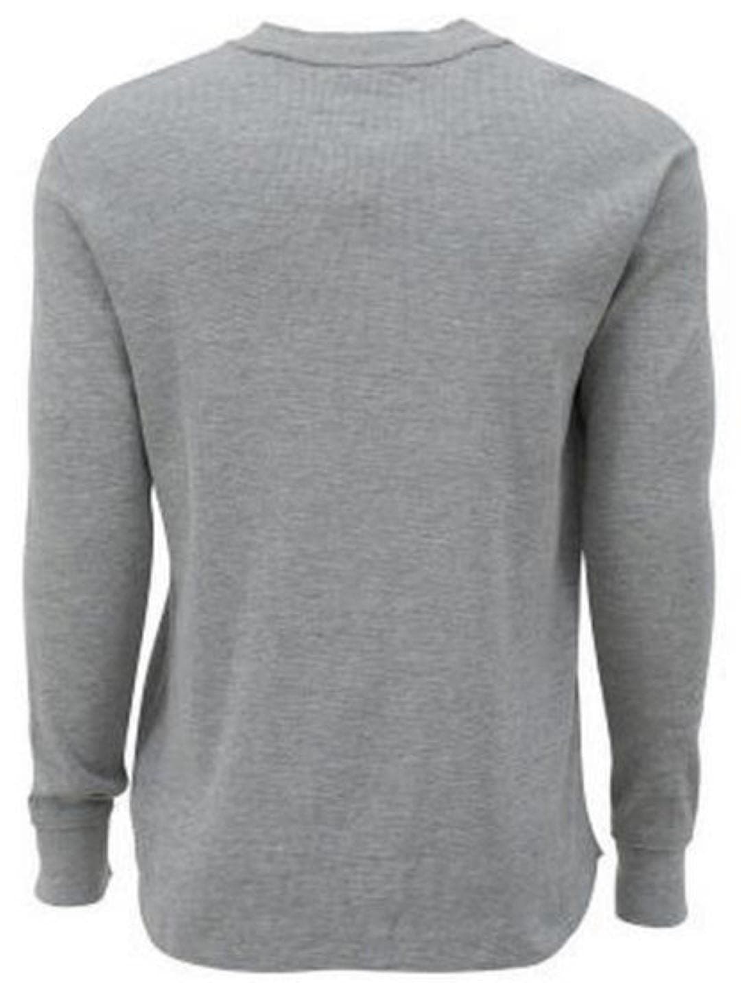 Colony Men's Rutgers Scarlet Knights Thermal Waffle Henley Shirt Gray Medium - Thumbnail 2