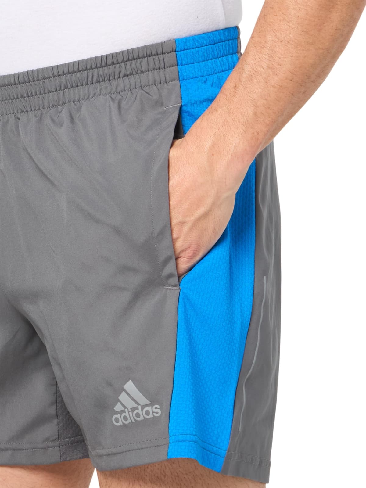 Adidas Men's Own The Run Cooler Athletic Shorts X-Large Cool Gray $40 Value - Thumbnail 4