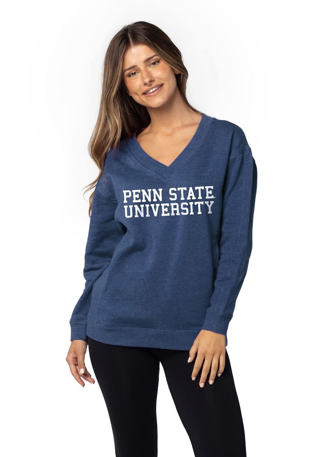 UG Apparel Women's Penn State Nittany Lions Ivy League V-Neck Sweatshirt XL - Thumbnail 6