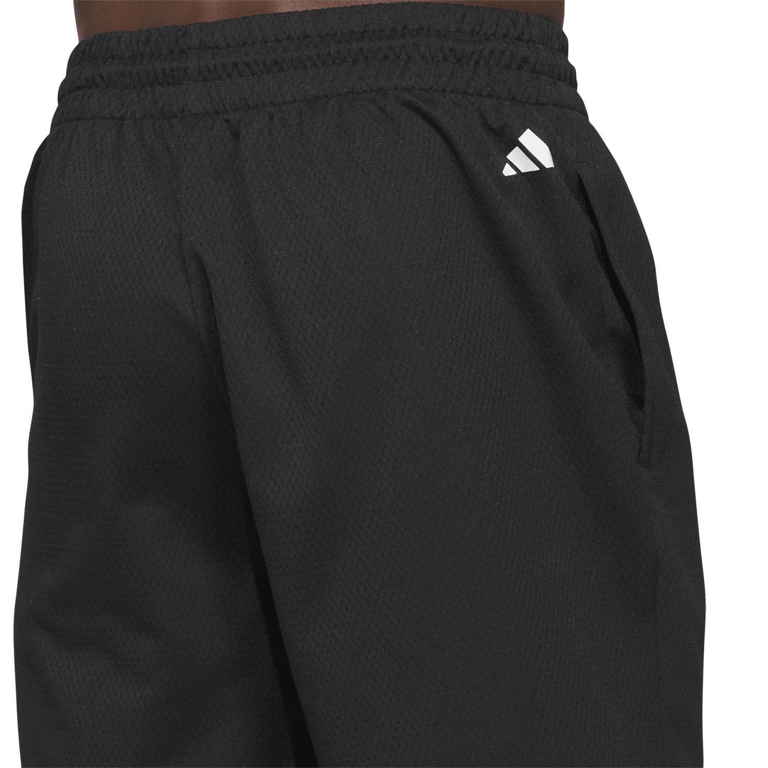 adidas Men's Aeroready Legends Mesh Basketball Shorts Black XX-Large $40 Value - Thumbnail 5