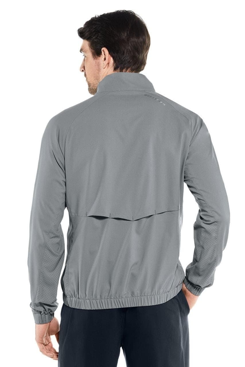 Coolibar UPF 50+ Men's Outpace Sport Sun Protective Jacket Gray 2XL $95 Value - Thumbnail 5