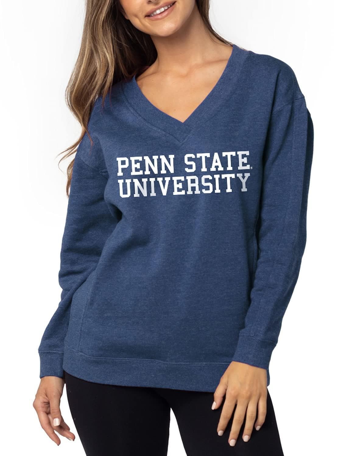 UG Apparel Women's Penn State Nittany Lions Ivy League V-Neck Sweatshirt XL - Thumbnail 3