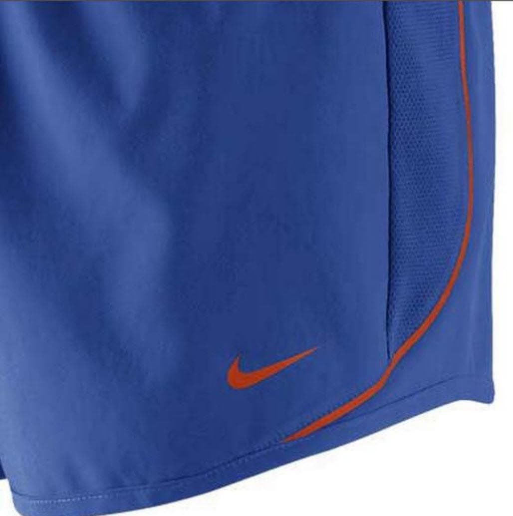 Nike Women's Florida Gators Dri-Fit 10K Athletic Shorts Blue XS S L - Thumbnail 3