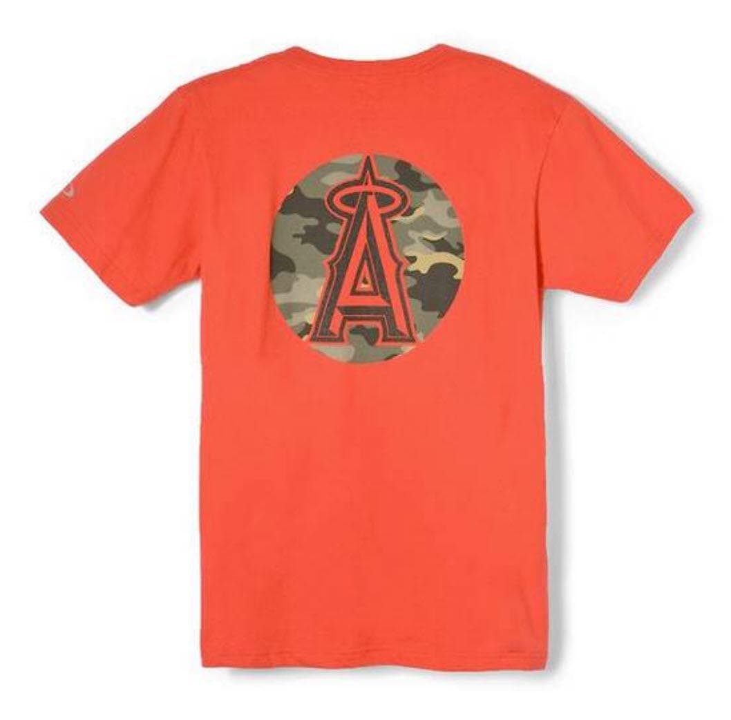 Oakley Men's Los Angeles Angels Camouflage Tee Baseball Red White Black M L XL - Thumbnail 19