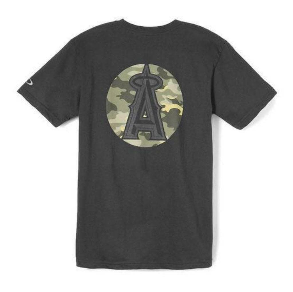 Oakley Men's Los Angeles Angels Camouflage Tee Baseball Red White Black M L XL - Thumbnail 10