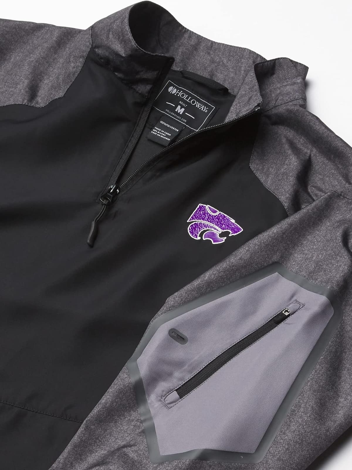 Holloway Kansas State Wildcats Performance Hybrid Pullover Aero-Tec Jacket 2XL - Thumbnail 2
